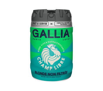 Gallia 5L keg designed for use with BeerTender home draft systems.
