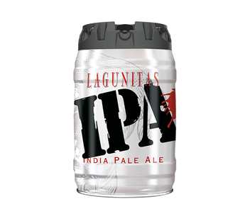 Lagunitas 5L keg designed for use with BeerTender home draft systems.