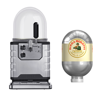 A BLADE beeer machine with a Birra Moretti 8L beer keg