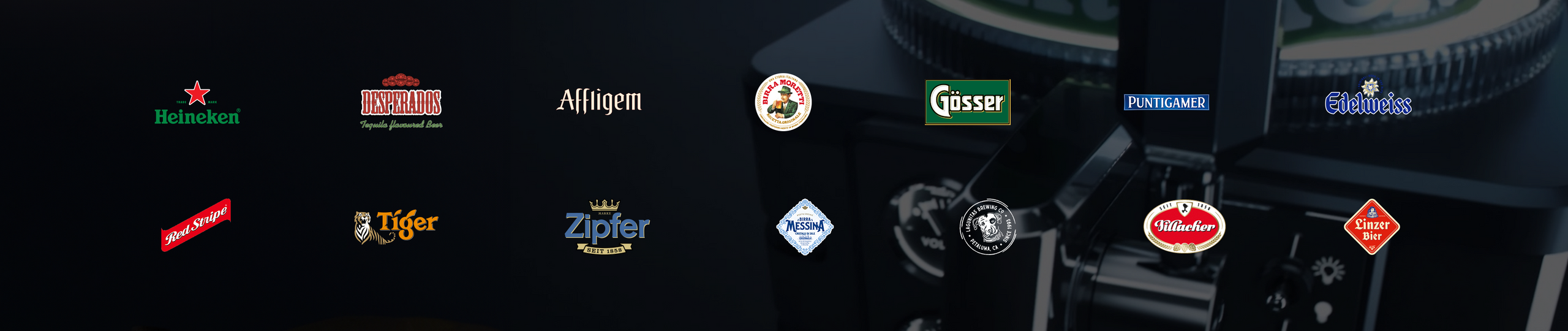 Overview of BLADE beer brands, including Heineken, Desperados, Affligem Zipfer, Tiger, Linzer Bier and more.