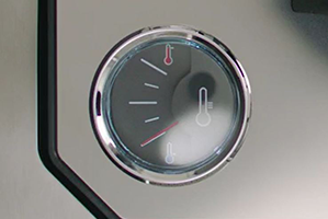 Temperature indication on BLADE beer machine