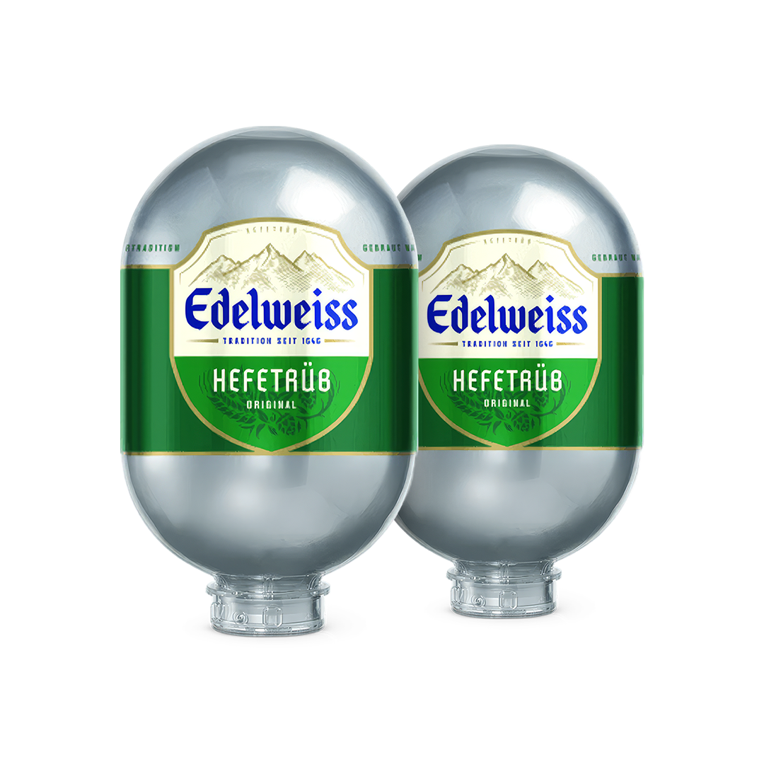 Edelweiss Hefetrüb - 2x 8L BLADE Fässer