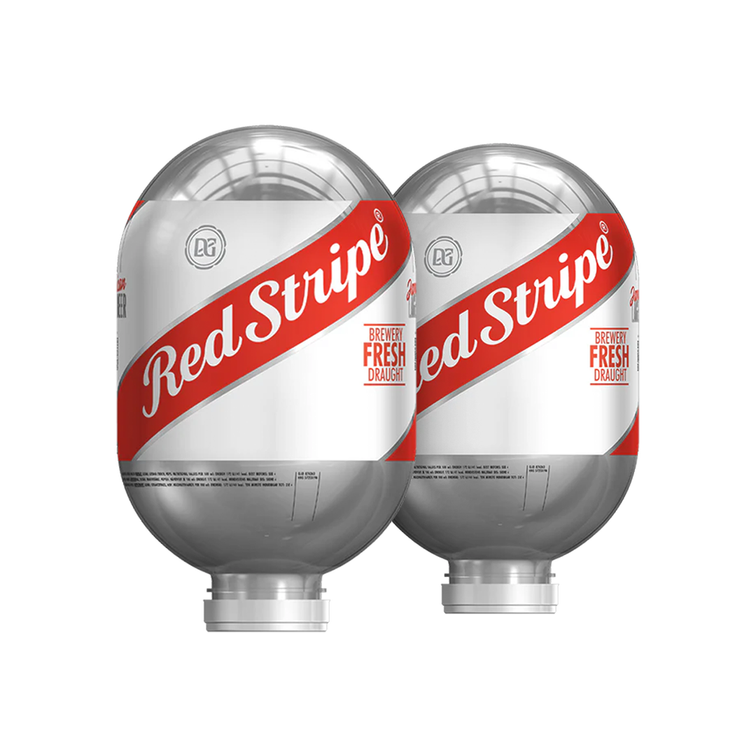 Red Stripe Paket – 2x 8L BLADE Fässer
