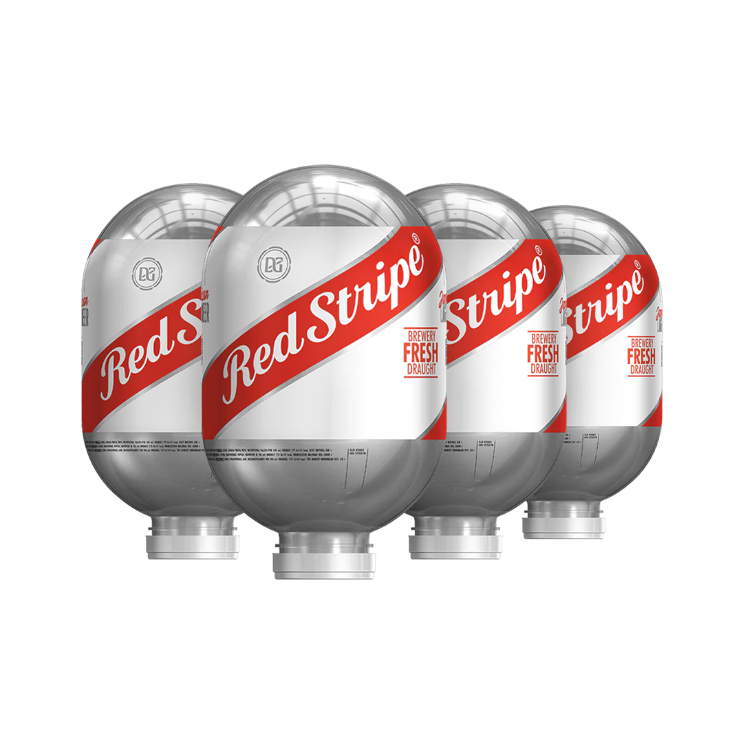 EU - Red Stripe-bundel - 4 vaten van 8 liter met „ BLADE “