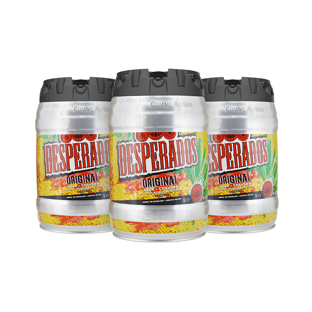 Pacchetto Desperados - 3 fusti di birra da 5 litri