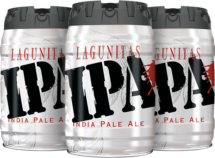 Bundle of three 5L Lagunitas kegs.