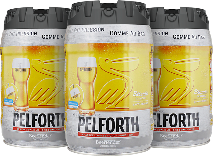 Pelforth Blonde - 3x Fût de 5L