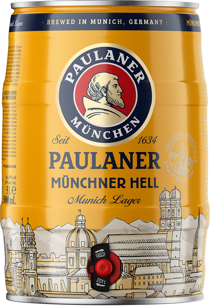 Paulaner Münchner Hell - Beer Kegs 5L