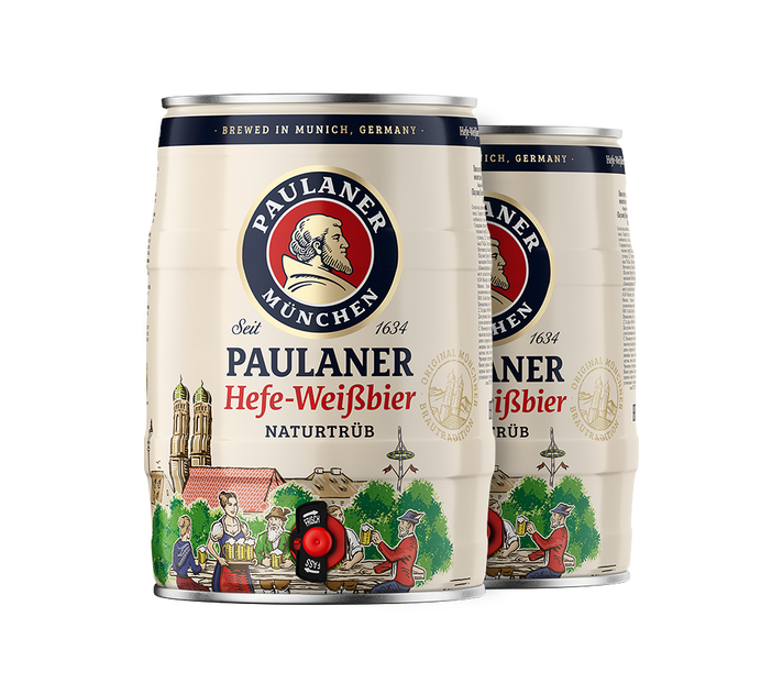 2x Paulaner Weissbier - 5-Liter-Bierfässer