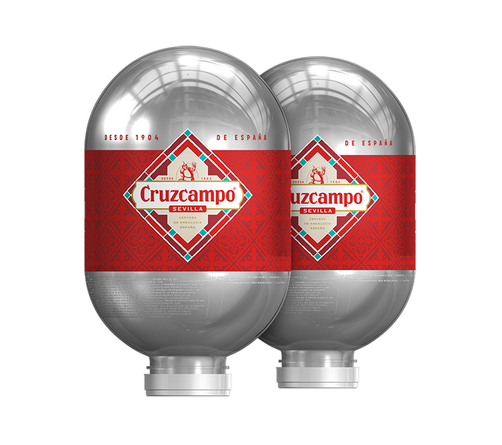2x Cruzcampo – BLADE Bierfässer 8L