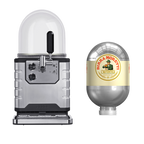 Une machine BLADE équipée d'un fût de bière Birra Moretti de 8 litres