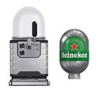 Una macchina per la birra BLADE con un fusto BLADE Heineken accanto.