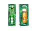 Bundle of two Heineken festive ornaments in packaging: one beer bottle and one foam-topped beer glass.