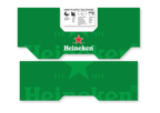 Ein Aufkleber mit dem Heineken-Logo, den du super um deine Heineken BLADE Zapfanlage kleben kannst.