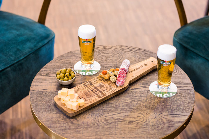 Heineken ® Houten Serveerplank Bierfles