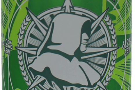 A zoomed in shot of a Northern Monk New World IPA