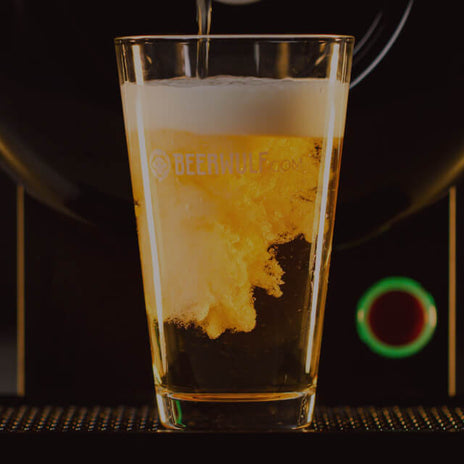 Modern home bar setup with stylish glassware